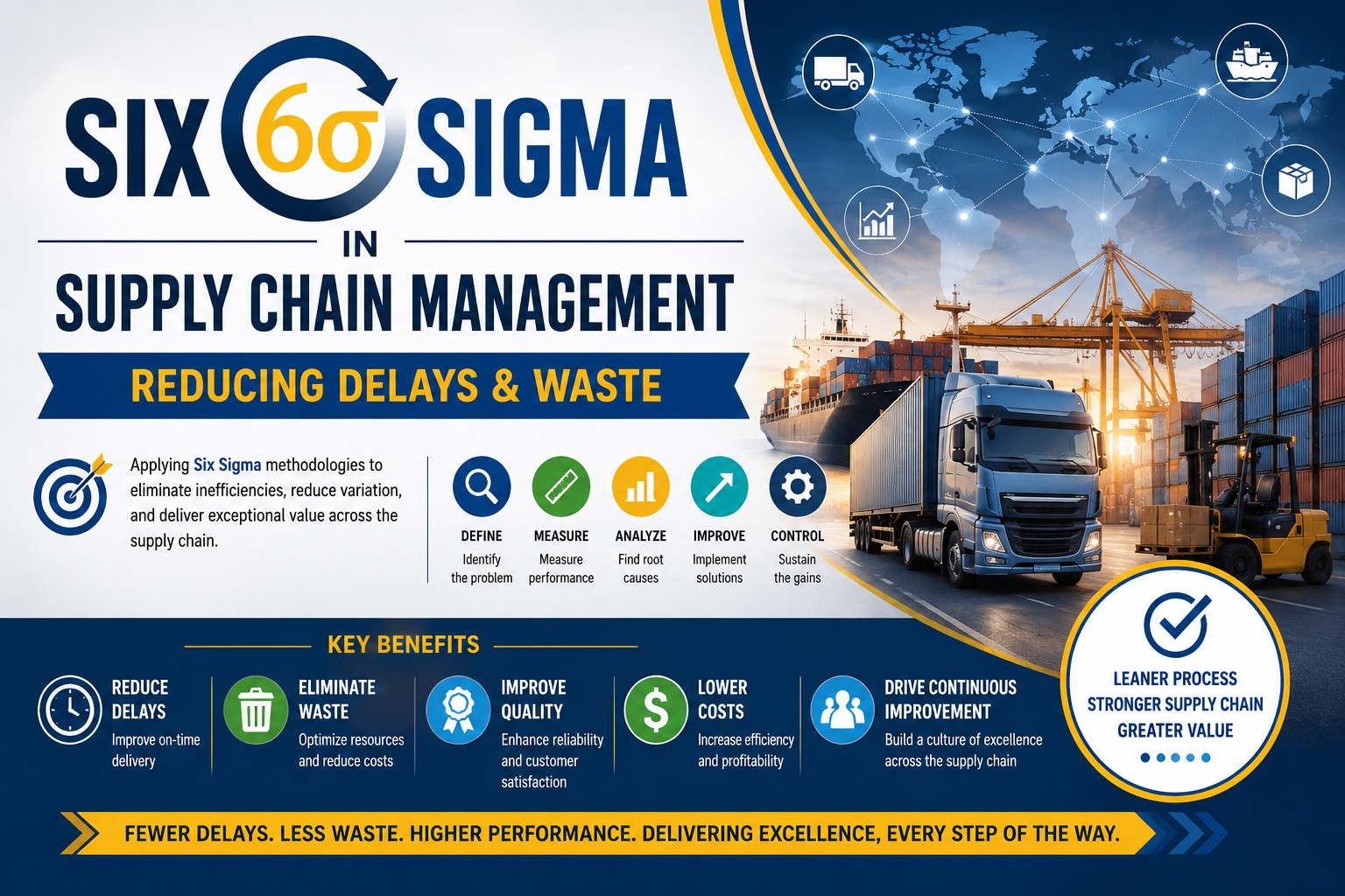 Six Sigma in Supply Chain Management – Reducing Delays & Waste